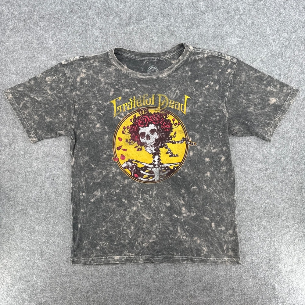 Grateful Dead Tie Dye ST-Shirt Skull Rose Graphic